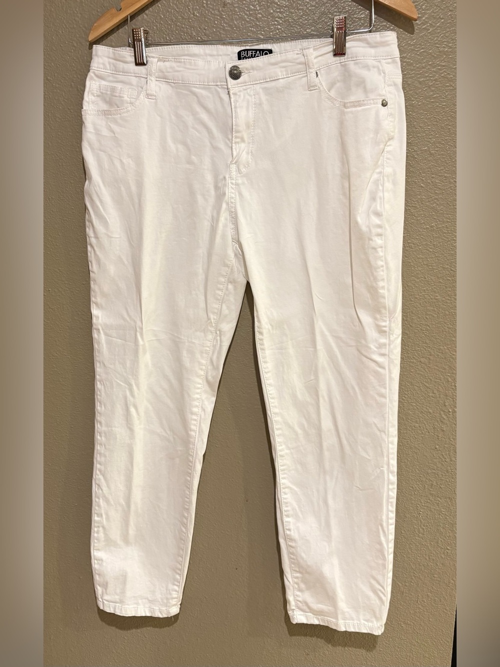 Buffalo David Bitton White Women’s Chinos Size 12x32